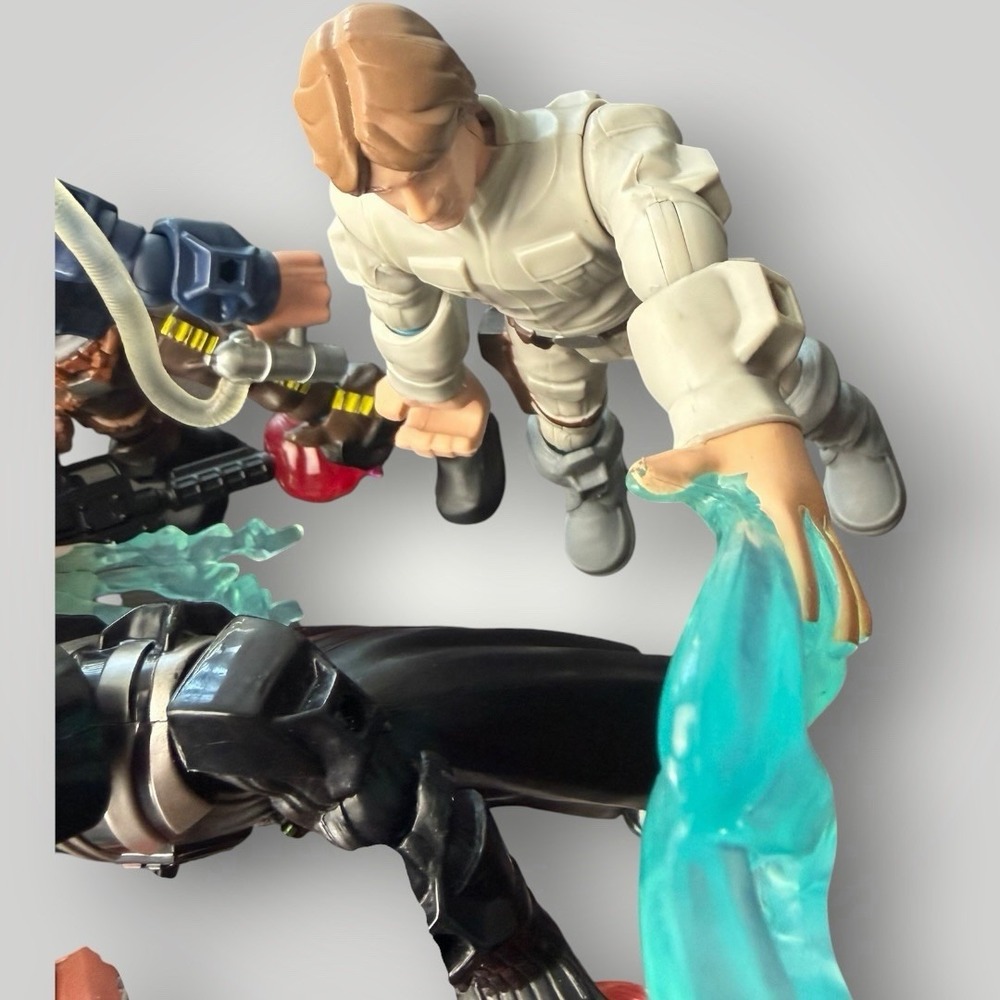 Star Wars Hero Mashers Lot of 8 Figures Darth Vader Yoda Boba Fett Luke Parts - Picture 13 of 15